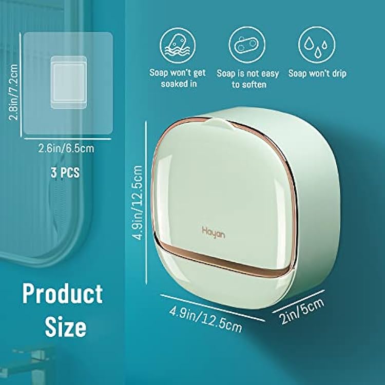 Soap Holder for Shower Wall, Soap Dish for Shower/Kitchens/Bathroom