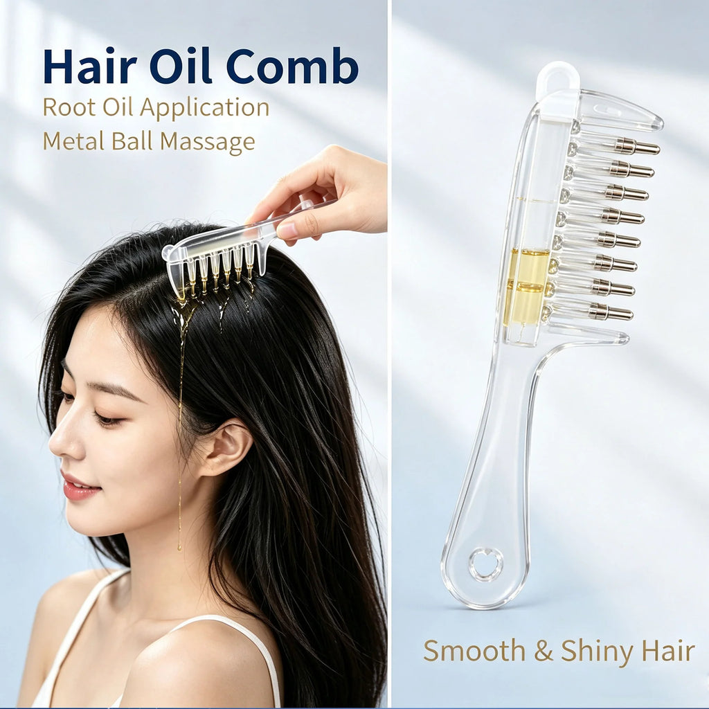 Refillable Hair Oil Comb
